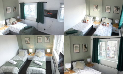 2 Bedroom House w/ 2 TV’s | Shared Lounge w/ 1 TVs Netflix+PS4 |Private & St Parking| AO Arena 7 min